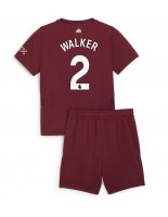 Manchester City Kyle Walker #2 Kolmaspaita Lasten 2024-25 Lyhythihainen (+ shortsit)